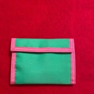 Beautiful Durable Nylon Wallet- Pink & Green
